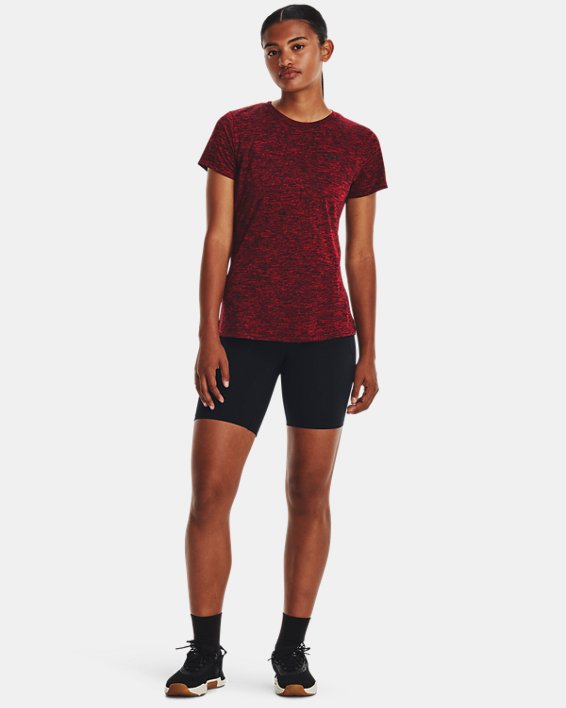Women's UA Tech™ Short Sleeve in Red image number 2